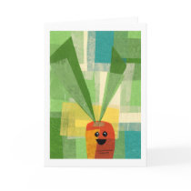 Carrot greeting card