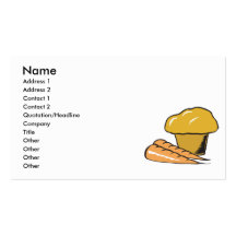 carrot muffin business card templates