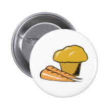 carrot muffin pinback buttons