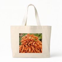 Carrots at Farmers market Tote Bags