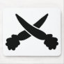 carrots black icon mousepads