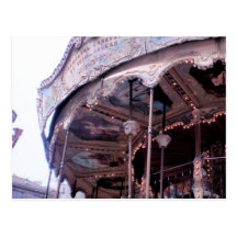 Carrousel vintage Postacrd Carte Postale