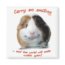 Carry on Smiling! Fridge Magnet