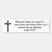 Carry Our Cross (with image) Bumper Stickers