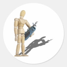 CarryGolfBagClubs122410 Round Sticker