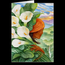 Carrying Calla Lilies cards