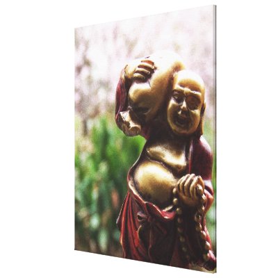 Carrying the Load Buddha Canvas Gallery Wrapped Canvas by Artdictive
