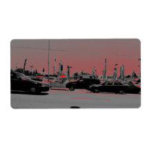 Cars And Red Light Labels