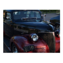 Cars of yesterday postcard