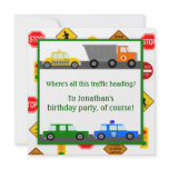 Cars, Trucks and Street Signs Children's Birthday