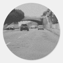 Cars Under Bridge Sticker