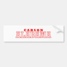 Carson, Alabama City Design Bumper Sticker