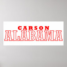 Carson, Alabama City Design Poster