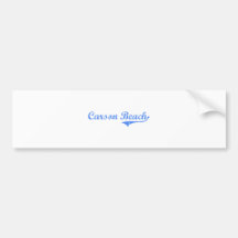 Carson Beach Massachusetts Classic Design Bumper Sticker