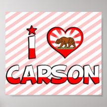Carson, CA Print