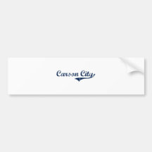 Carson City Nevada Classic Design Bumper Sticker