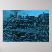 Carson City Railroad Blues Posters
