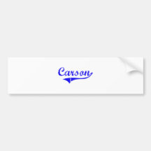 Carson Surname Classic Style Bumper Stickers
