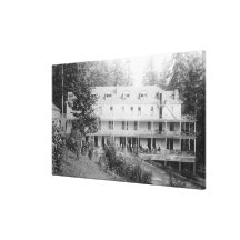 Carson, WA Shipherd's Springs Hotel View 2 Stretched Canvas Print