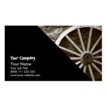 Cart wheels business card