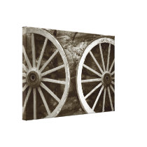Cart wheels canvas prints