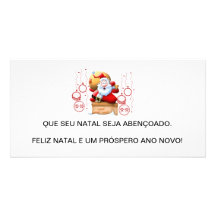 Cartão de Natal. Cartões Com Fotos