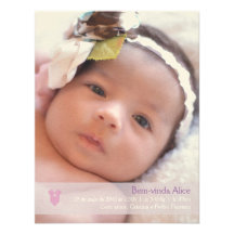 Cartão Nascimento do Bebê (com foto) Baby Body Convite Personalizados