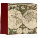 Carte 1660 du monde d'antiquité par Frederick de W