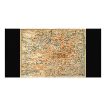 Carte 1909 d'Adirondacks du guide du voyage du Bae Photocartes