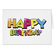 Carte 1 de joyeux anniversaire