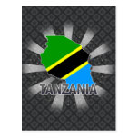 Carte 2,0 de drapeau de la Tanzanie Carte Postale
