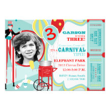 Carte A7 B d'invitation de carnaval