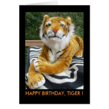 CARTE, BIRTHDAY<TIGER
