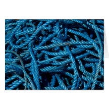 Carte bleue de corde