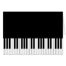 Carte - clavier de piano