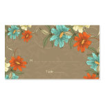 Carte crème orange d'endroit de mariage d'aqua chi modèles de cartes de visite