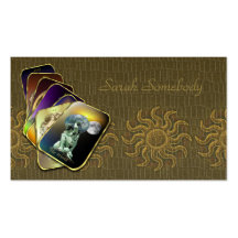 Carte d'affaires ou de profil de tarot cartes de visite professionnelles