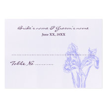 Carte d'allocation des places d'invité modèle de carte de visite