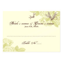 Carte d'allocation des places d'invité modèle de carte de visite