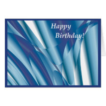 Carte d'anniversaire abstraite de tourbillonnement