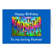 Carte d'anniversaire affectueuse d'associé
