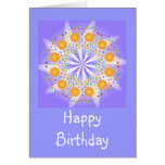 Carte d'anniversaire colorée de conception/