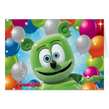 Carte d'anniversaire de Gummibär (l'ours gommeux)