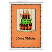 Carte d'anniversaire de Halloween