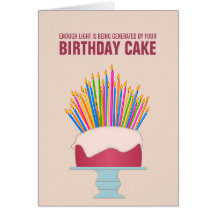 Carte d'anniversaire de rendement optimum de gâtea