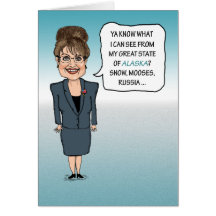 Carte d'anniversaire drôle de Sarah Palin