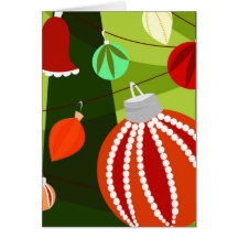 Carte d'art de décorations de Noël