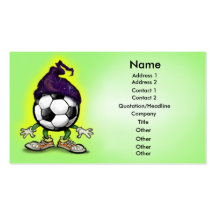 Carte d'as du football modèle de carte de visite