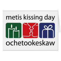 Carte de baiser de jour de Metis