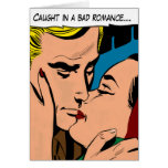 Carte de baiser de Saint-Valentin de couples de ba
